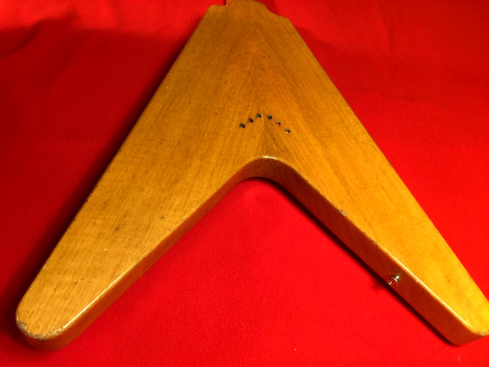 Back view II 1958 Gibson Flying V Korina