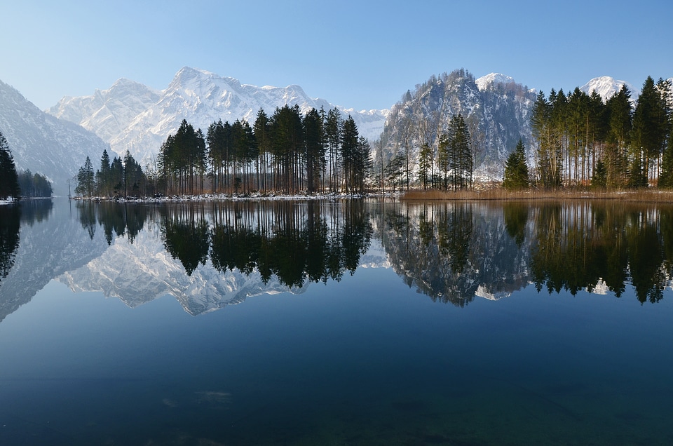 Mountain landscape water nature