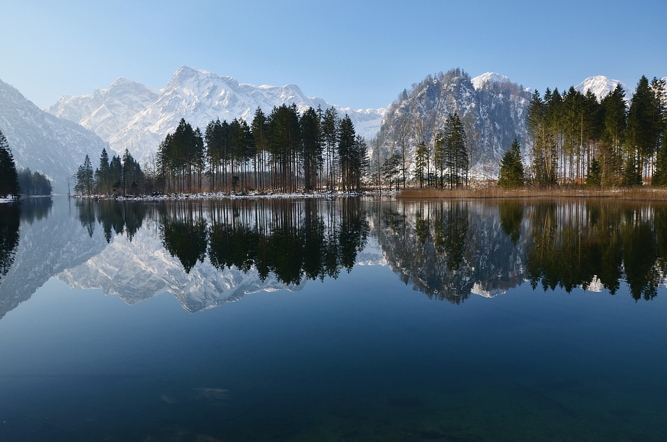 Mountain landscape water nature photo