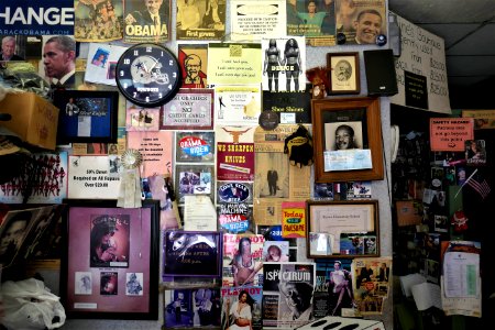 More memorabilia from inside Mr. Rhymes Leather Shop.