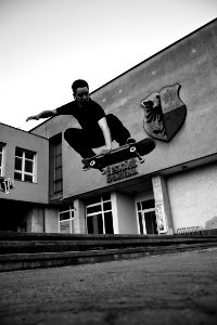 Skateboarding edit photo