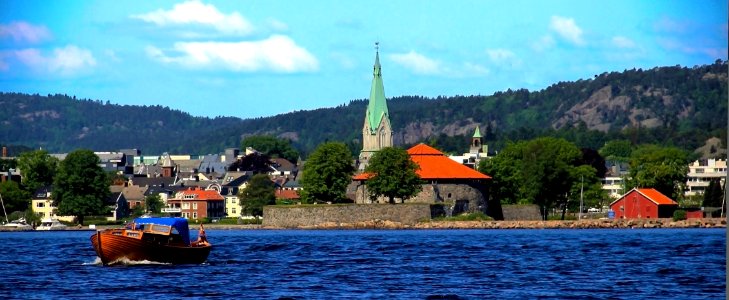 Christiansholm fortress and Kristiansand Cathedral, Kristiansand ,Norway photo
