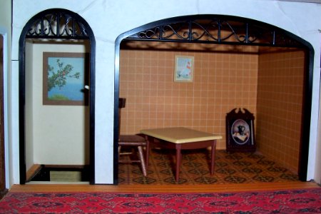 Dolls house interior - upper landing