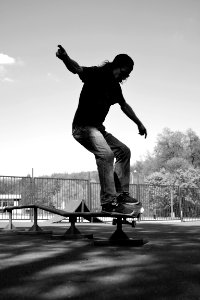 Skateboarding edit photo