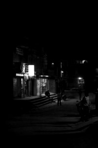 The creepy part of Kathmandu by night
