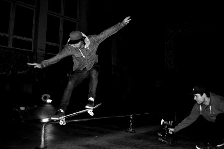 Skateboarding edit photo