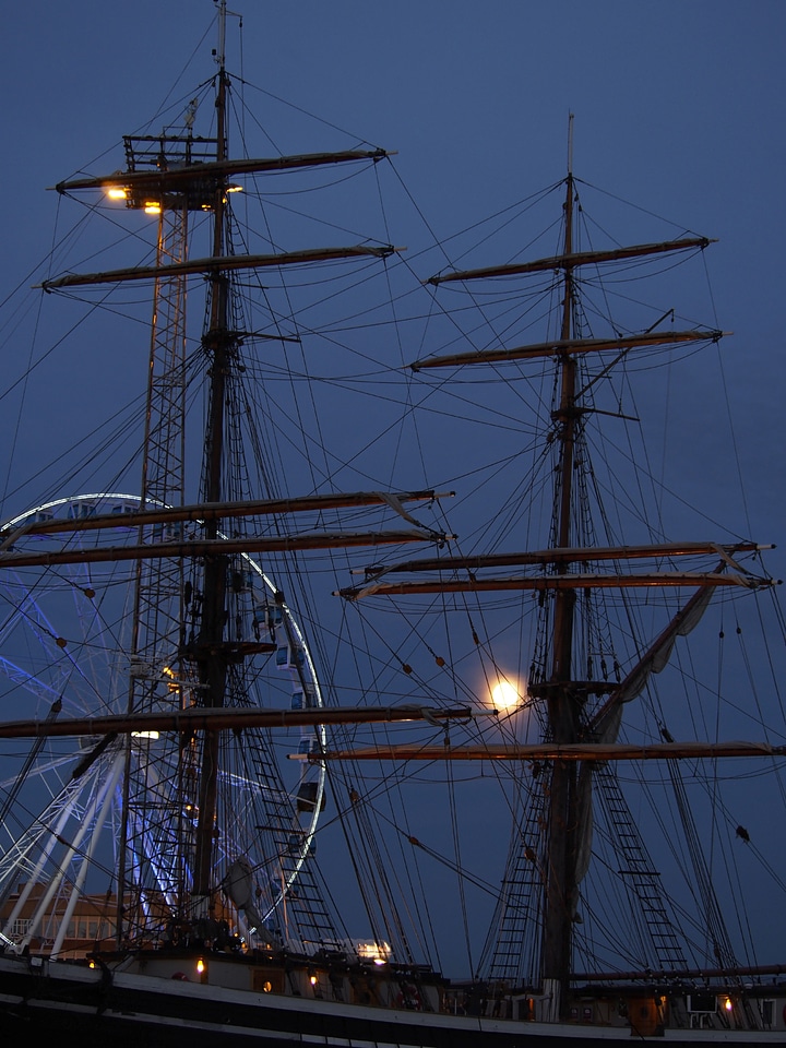Moon port evening