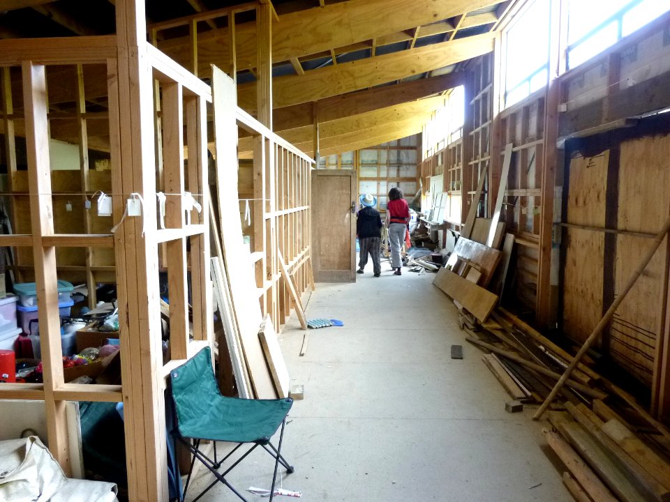 hallway from meditation area to reception