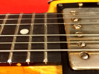 Fretboard  end 1958 Gibson Flying V Korina
