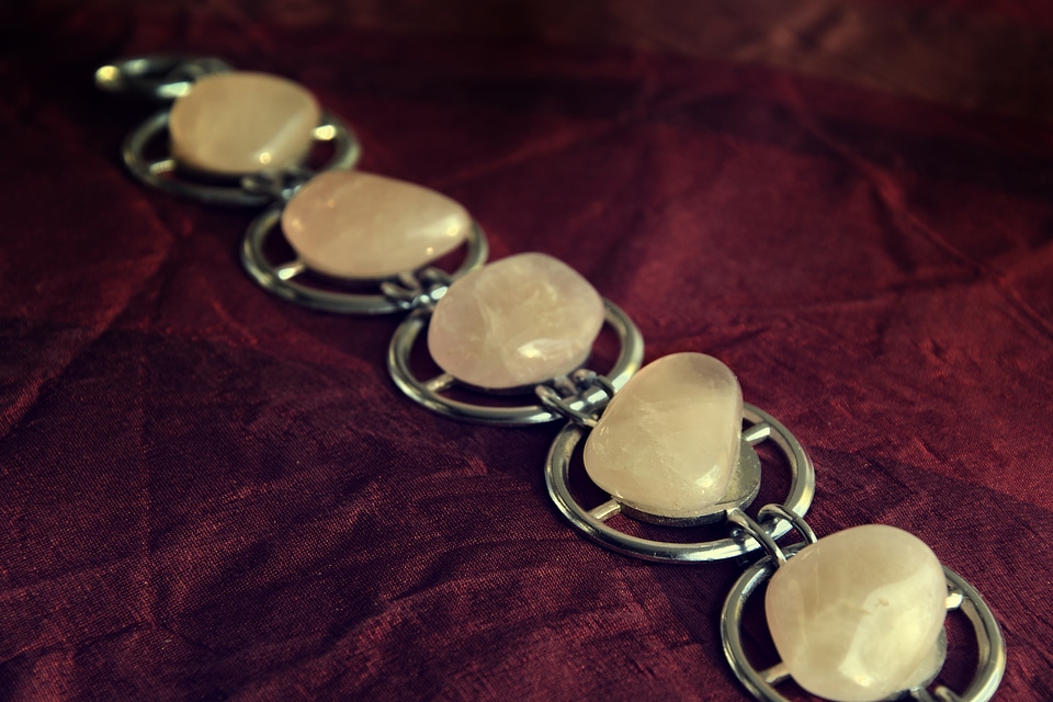 Silver bracelet beads