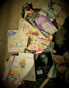 Dr. Deepak Chopra looks out from the Trash Pile photo