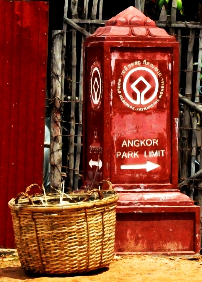 The border of Angkor park
