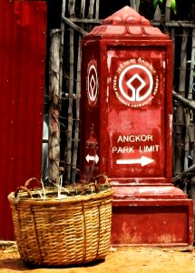 The border of Angkor park