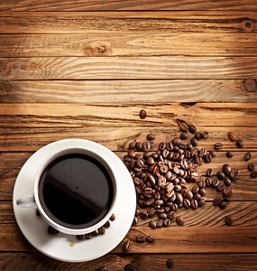Drink dark wood coffee cup