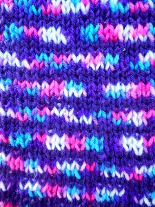 Knitted scarf photo