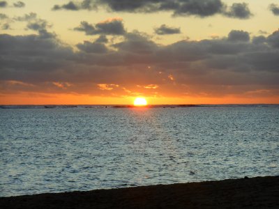 Rarotonga beach sunset photo