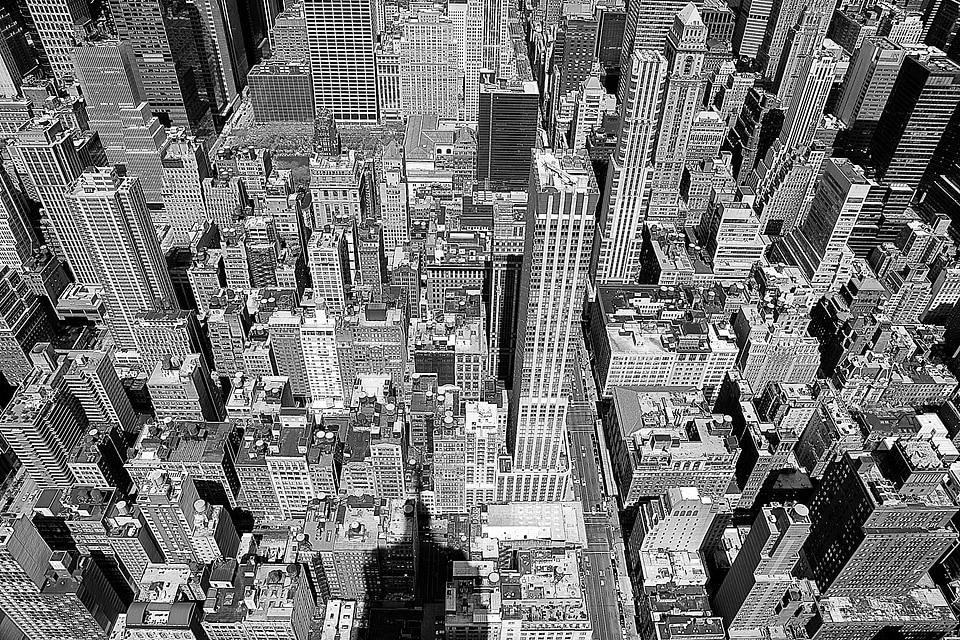 Manhattan skyline york photo