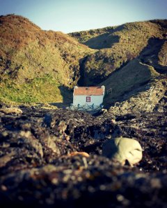 Fisherman's hut, Niarbyl, Isle of Man photo