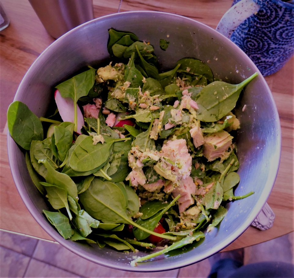 Hardcore Albacore Salad with Avocado