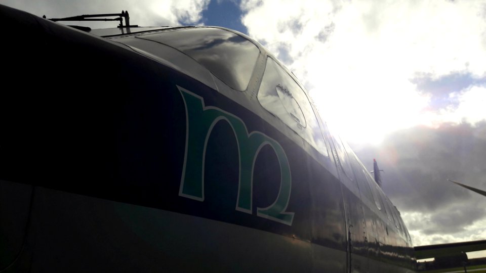 Manx Airlines plane at the Manx Aviation Museum