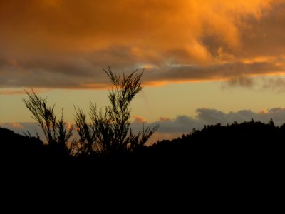 evening sky with mountains 2