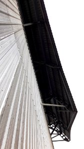 Underside of the roof of the Energy From Waste Plant, Isle of Man