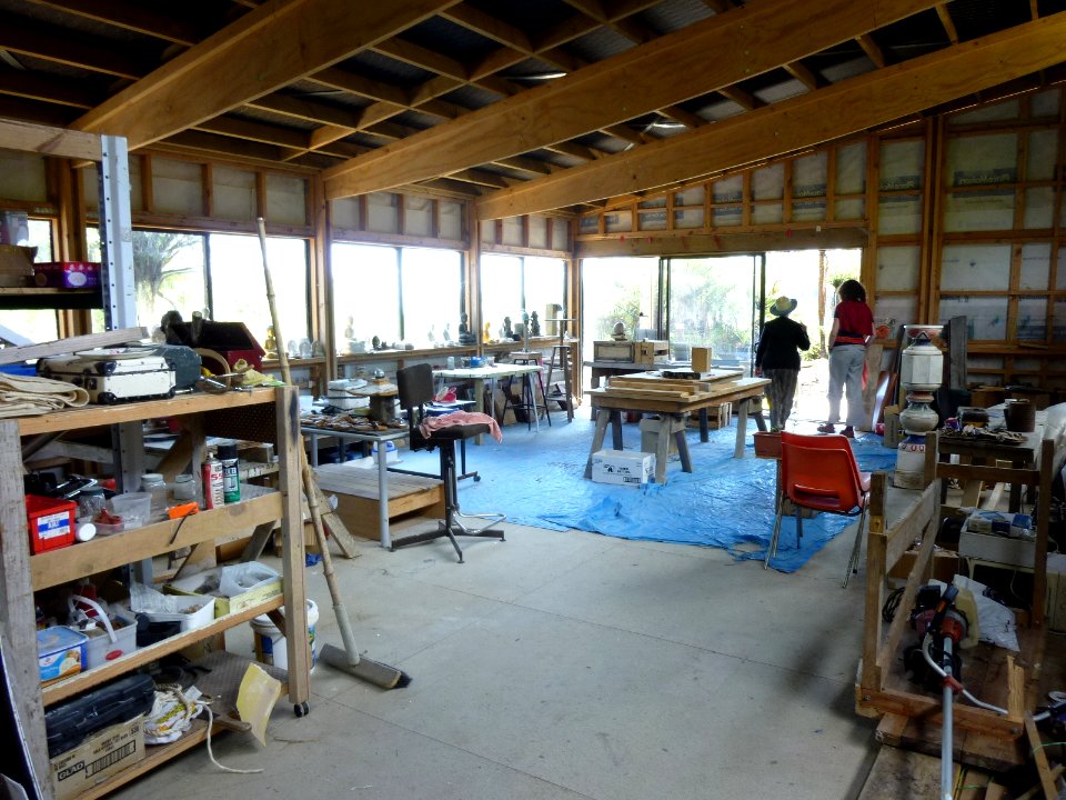 reception area currently used as arts studio
