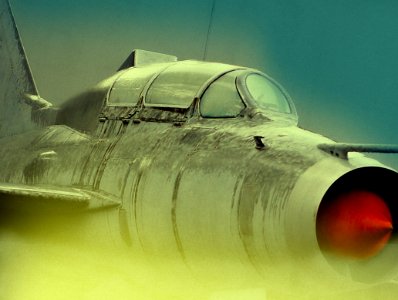 Lost in frosty time a Russian combat fighter mig 21