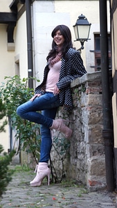 Model young women joy of life