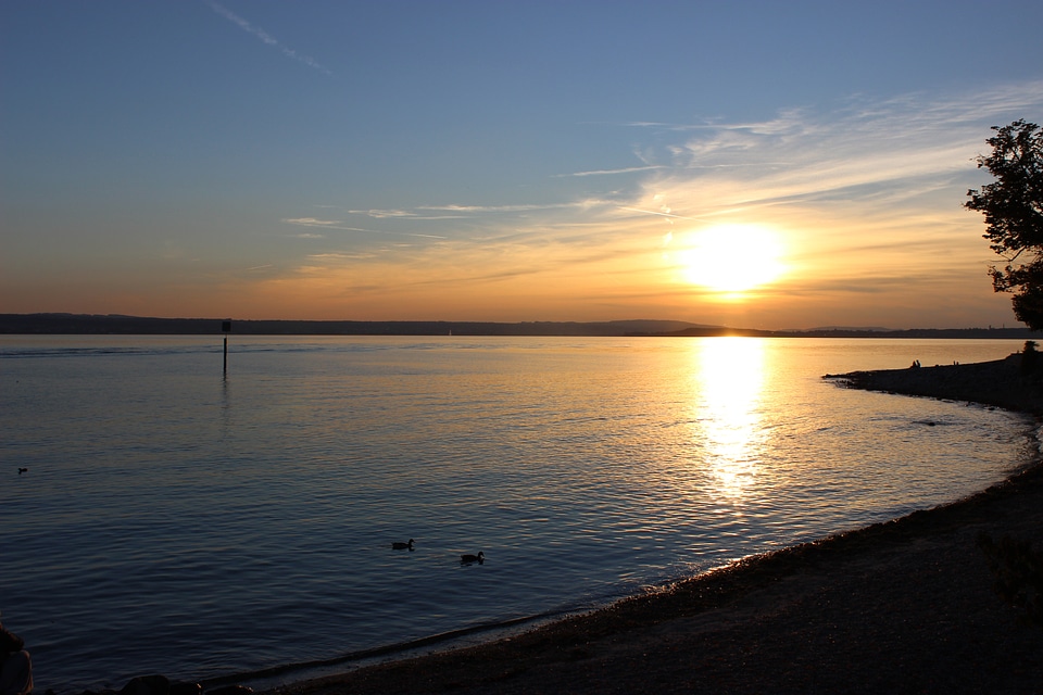 Lake bank water