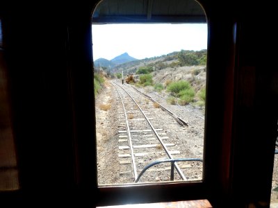 View behind the train photo