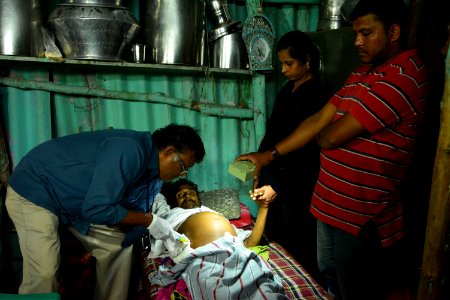Palliative Care -Dr.Ravi treating patients at DJ Halli