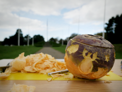 Turnip carving for Hop tu Naa at St. John's