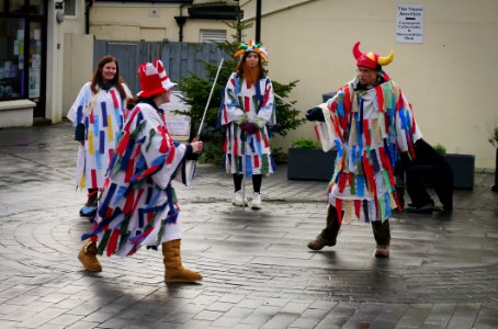 St. George and St. Maughold fight: The White Boys (Ny Guillyn Baney), Laxey, 2020