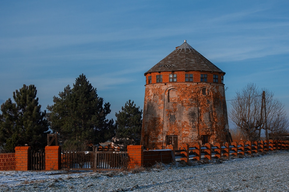 Monument rural architecture winter