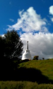 stupa from path photo