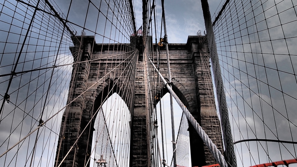 Brooklyn bridge new york sky photo