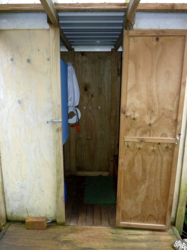 composting toilet room