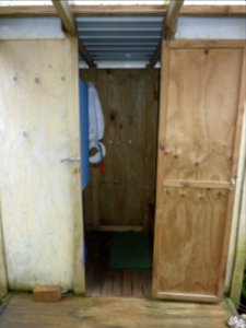 composting toilet room