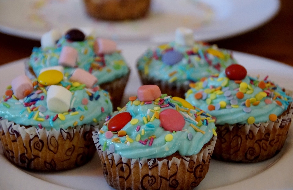 Colors ornamentation cake