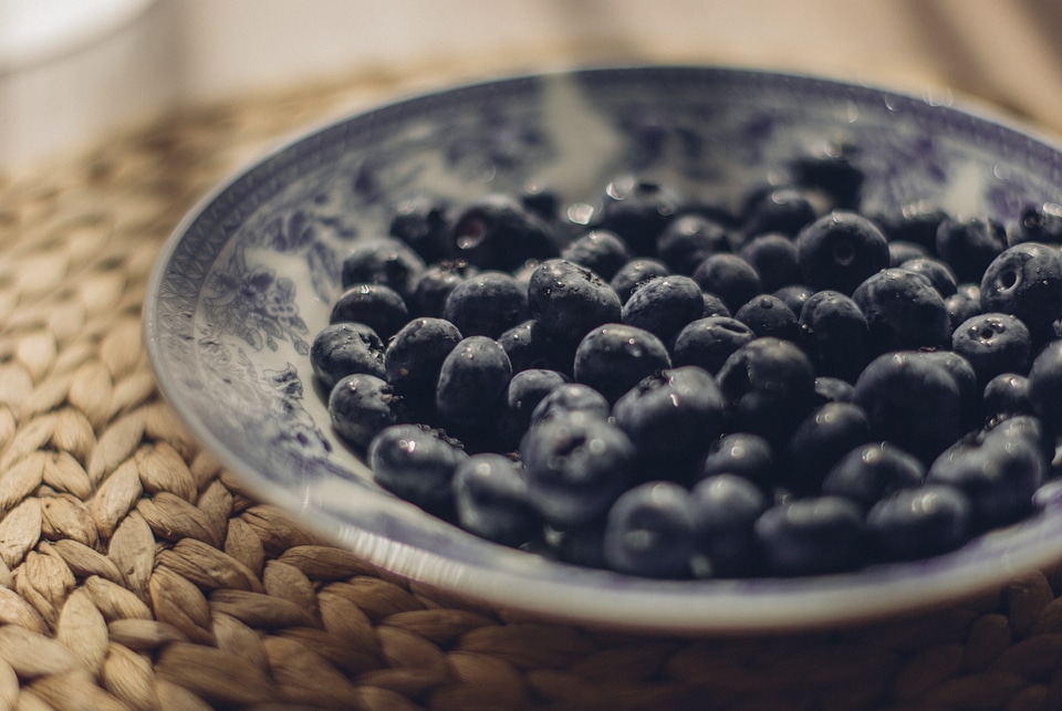 Dessert fresh blueberry