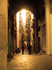 Barcelona gothic quarter spain photo