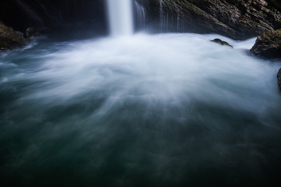 Waterfall nature bach
