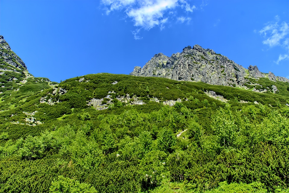 Top view mountains view