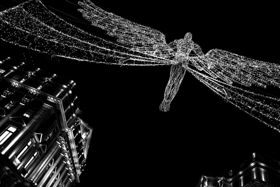 Christmas lights, Piccadilly Circus, London (UK)