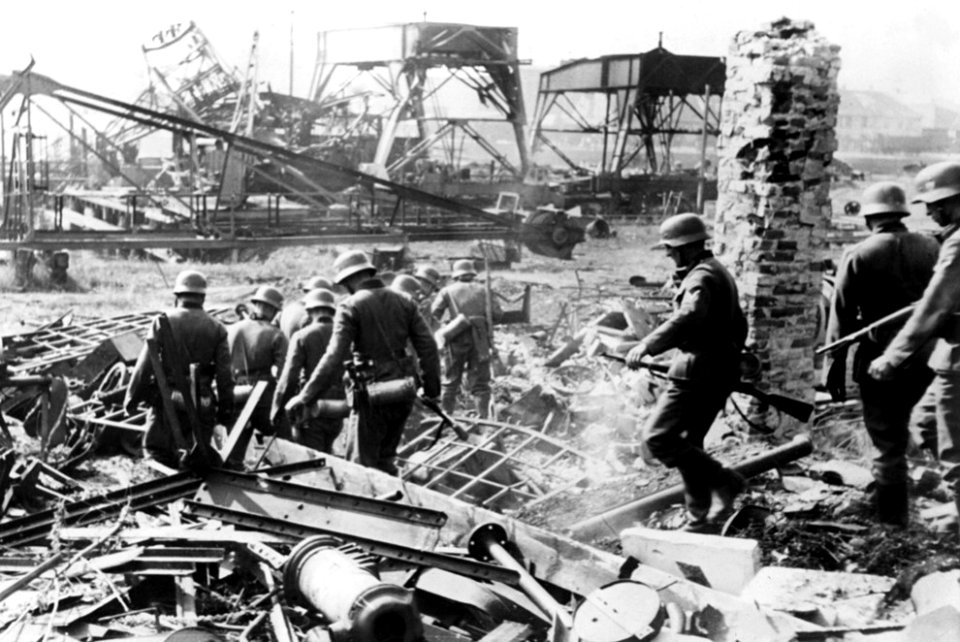 Septiembre 7, 1939 Ingreso alemán a la Península de Westerplatte, Polonia