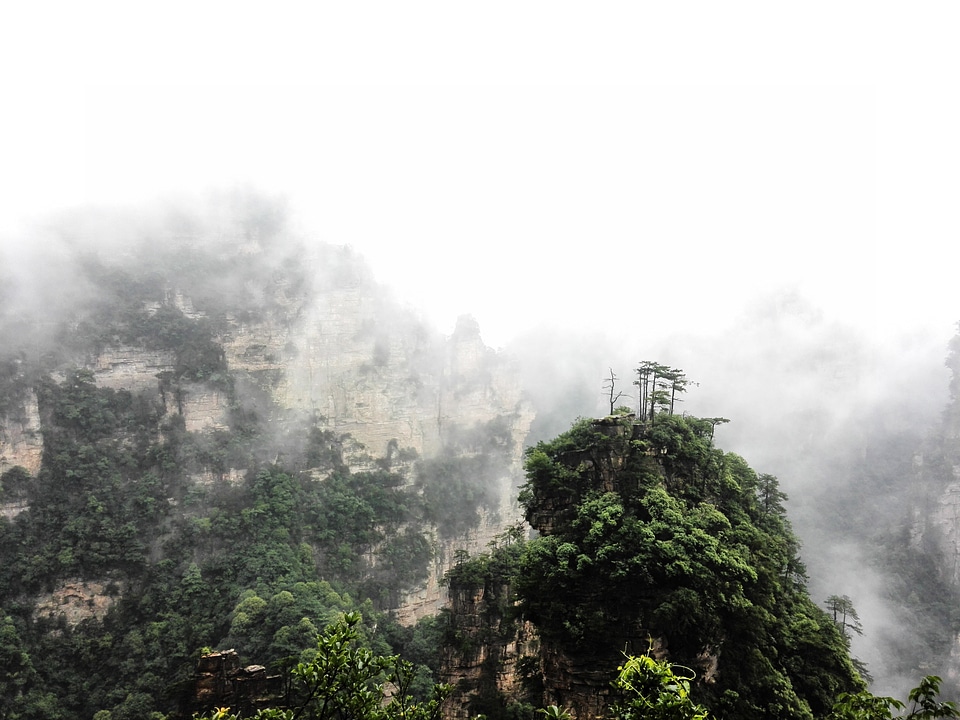 Zhangjiajie clouds summer hill