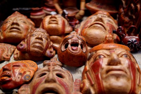 Mayan masks photo