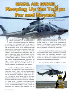 Naval Air Group - Keeping Up the Tempo Far and Beyond by LTJG Mira Joy B. Andawi (PN) p. 1 of 2 photo