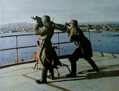 Mayo 1940, Alemanes con ametralladoras de gran calibre en las costas de Noruega